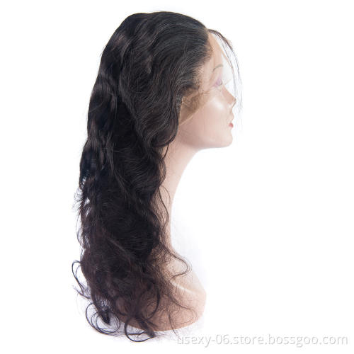 Aliexpress Virgin Brazilian Hair 360 Lace Frontal Body Wave Human Hair 360 Lace Frontal